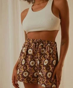 Peppermayo Exclusive Woodstock Shorts - Retro Floral New & Most Loved