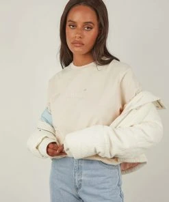 Cools Club Puff Club Crop Jacket - Bone Corduroy