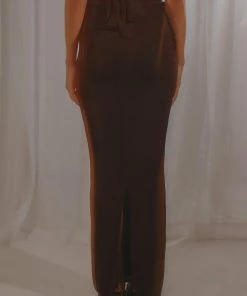 Peppermayo Exclusive On Arrival Midi Skirt - Choc Brown New & Most Loved
