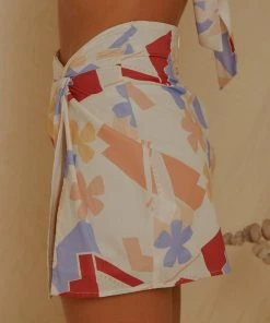 Peppermayo Exclusive European Edition Mini Skirt - Abstract Resort - Pre Order