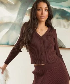 Peppermayo Exclusive The Runway Cardigan - Chocolate