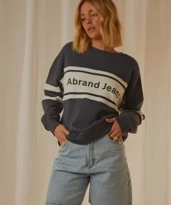 Abrand A Oversized Sweater - 70s Navy New & Most Loved