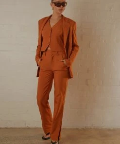 Peppermayo Exclusive Tess Suit Pants - Terracotta New & Most Loved