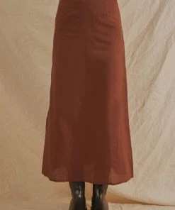 Peppermayo Exclusive Beach Club Linen Tie Skirt - Choc Brown New & Most Loved