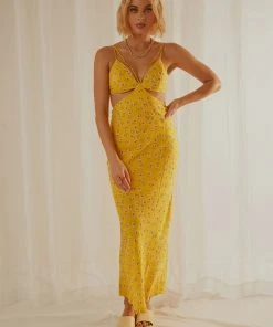 Peppermayo Alessia Midi Dress - Yellow Floral 7 Peppermayo Alessia Midi Dress - Yellow Floral