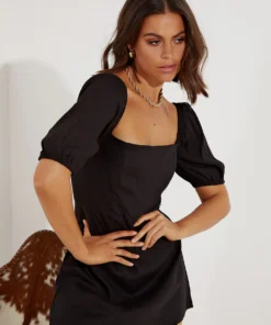 Peppermayo Spring Mood Mini Dress - Black