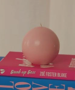 Candle Co New & Most Loved Moreton Eco Ball Candle- 7.5cm - Blush Pink