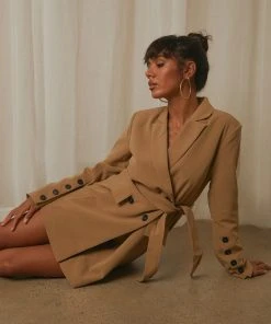 4th & Reckless Ellis Blazer Dress - Slate Grey New & Most Loved