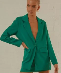 Peppermayo Exclusive Italian Cities Blazer - Jade Green New & Most Loved