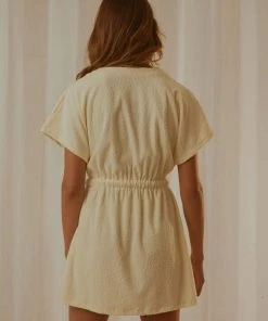 Cools Club New & Most Loved Terry Dress - Lemon 9 Cools Club New & Most Loved Terry Dress - Lemon