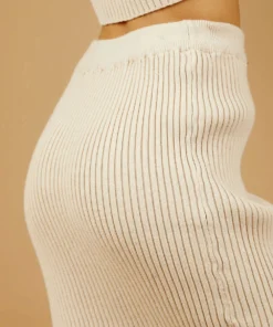 Peppermayo Hailey Knit Skirt - Beige