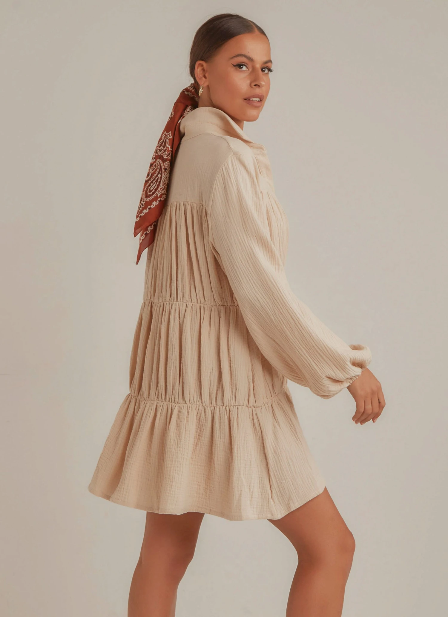 Peppermayo This Is Love Shirt Dress - Natural New & Most Loved 4 Peppermayo This Is Love Shirt Dress - Natural New & Most Loved