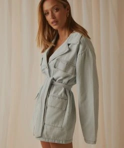 Lioness Fashion New & Most Loved Victory Boulevard Mini Dress - Light Wash 8 Lioness Fashion New & Most Loved Victory Boulevard Mini Dress - Light Wash