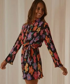 Peppermayo Exclusive Soho Chic Shirt Dress - Noir Bloom 10 Peppermayo Exclusive Soho Chic Shirt Dress - Noir Bloom