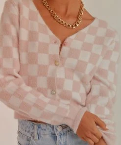 Peppermayo Nobody's Home Knit Cardigan - Pink New & Most Loved