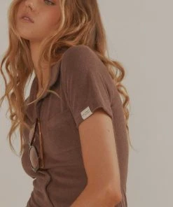 Vacancy Supply New & Most Loved Daylight Terry Mini Dress - Choc Brown