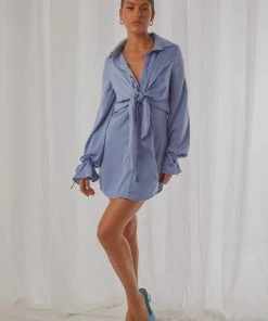 Peppermayo Don't Stop Me Now Mini Dress - Blue