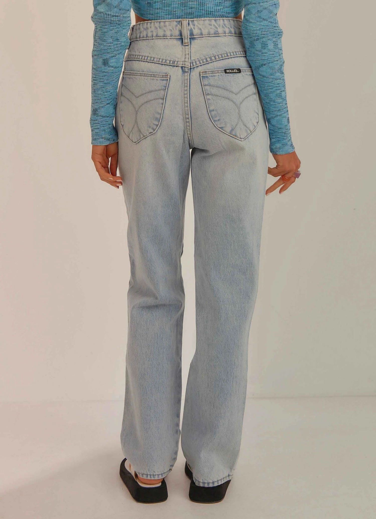 Rolla's New & Most Loved Original Straight Jean - Sunbleach 5 Rolla's New & Most Loved Original Straight Jean - Sunbleach