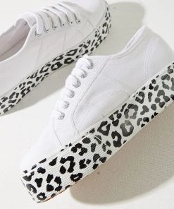Superga 2790 Cotw Printed Sneaker - White/ Leopard
