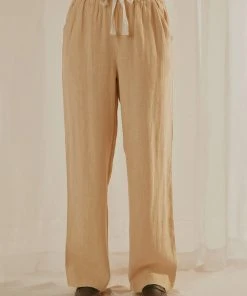 Nude Lucy Marvin Wide Leg Pant - Oat New & Most Loved