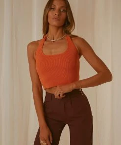 Peppermayo Exclusive Future Vintage Knit Crop - Orange New & Most Loved 7 Peppermayo Exclusive Future Vintage Knit Crop - Orange New & Most Loved