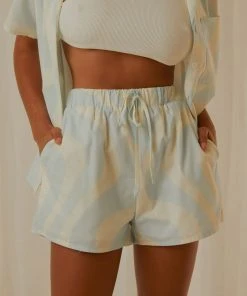 Peppermayo Exclusive Lost Summer Shorts - Light Blue Wave New & Most Loved