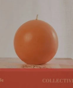 Candle Co Moreton Eco Ball Candle - Orange New & Most Loved