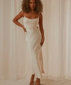 Peppermayo New & Most Loved Believe In Me Midi Dress - Ivory