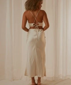 Peppermayo New & Most Loved Believe In Me Midi Dress - Ivory