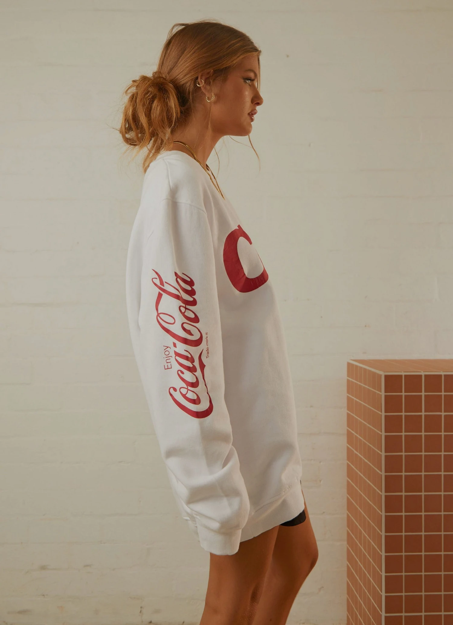 Rolla's Coca Cola World Sweat - Vintage White 5 Rolla's Coca Cola World Sweat - Vintage White
