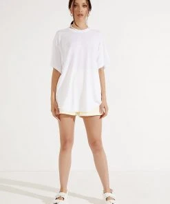 Afends Slay Hemp Oversized Tee - White 7 Afends Slay Hemp Oversized Tee - White