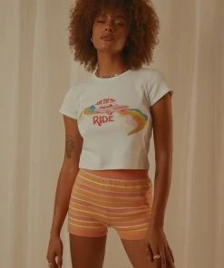 Charlie Holiday Here For The Ride Slim Tee - White 10 Charlie Holiday Here For The Ride Slim Tee - White