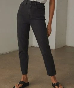 Lee High Moms Jean - Bias Black