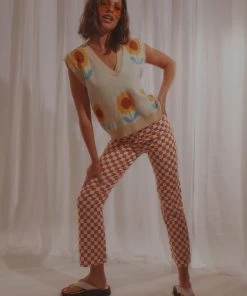 Peppermayo Tomorrows Love Knit Vest - White Multi New & Most Loved