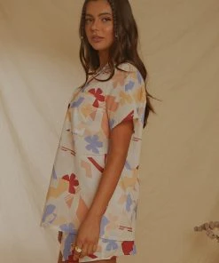 Peppermayo Exclusive Sunset Aperitivo Shirt - Abstract Resort New & Most Loved