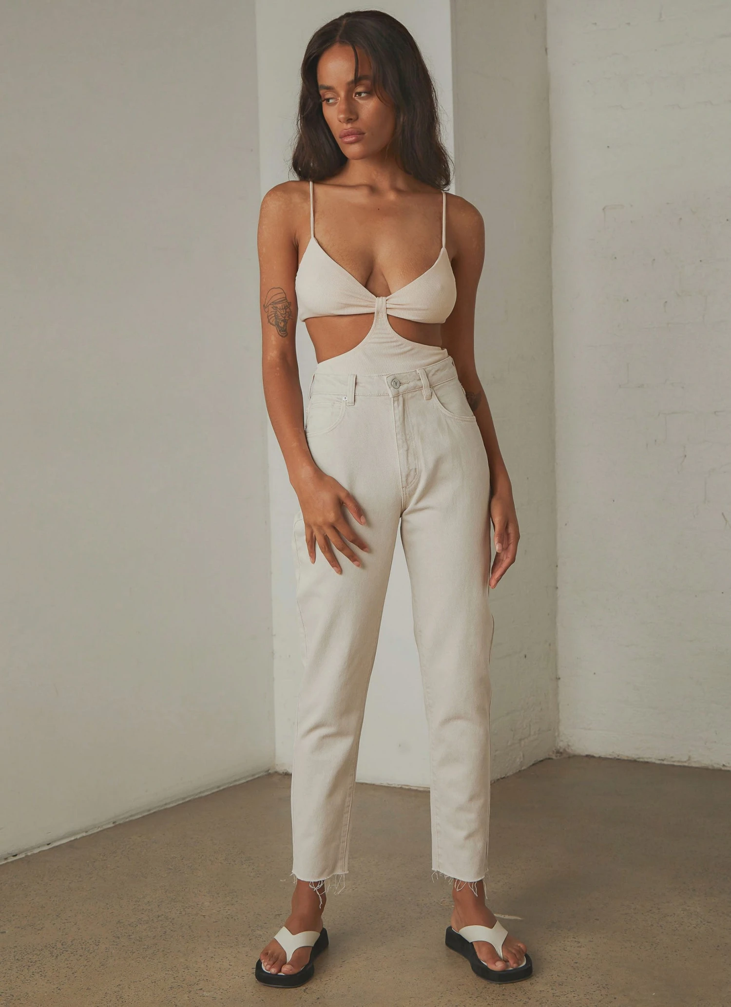 Peppermayo Pool Club Bodysuit - Beige 3 Peppermayo Pool Club Bodysuit - Beige