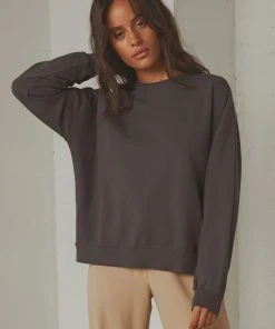 Abrand A Oversized Sweater - Black Fade New & Most Loved