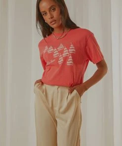 Rolla's Cape Cod Tomboy Tee - Red