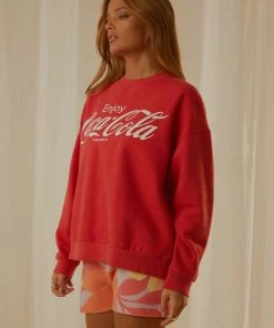 Rolla's Enjoy Coca Cola Classic Sweat - Coke Red 10 Rolla's Enjoy Coca Cola Classic Sweat - Coke Red