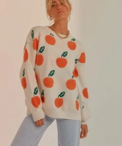 Peppermayo New & Most Loved Pick Me First Knit Sweater - Orange Print 11 Peppermayo New & Most Loved Pick Me First Knit Sweater - Orange Print