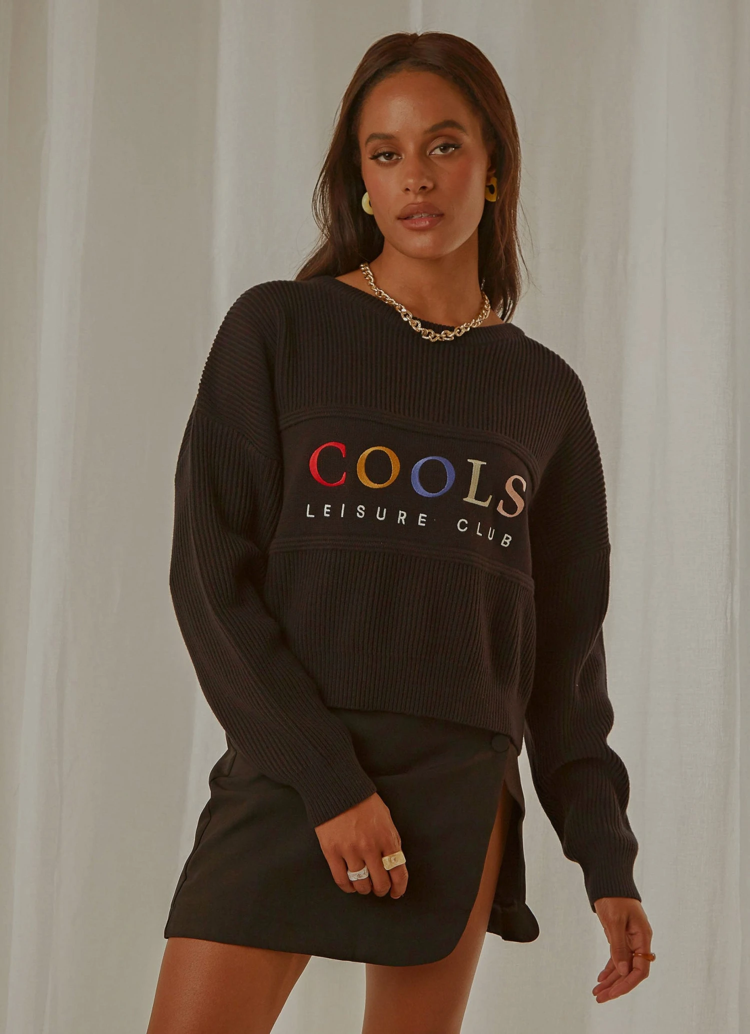 Cools Club New & Most Loved Leisure Club Knit - Black 3 Cools Club New & Most Loved Leisure Club Knit - Black