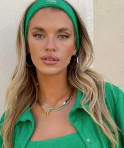 Vacancy Supply Golden Hour Headband - Jade Green New & Most Loved 5 Vacancy Supply Golden Hour Headband - Jade Green New & Most Loved