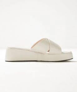 Cult Avenue New & Most Loved Fonda Cross Over Mule - Ivory