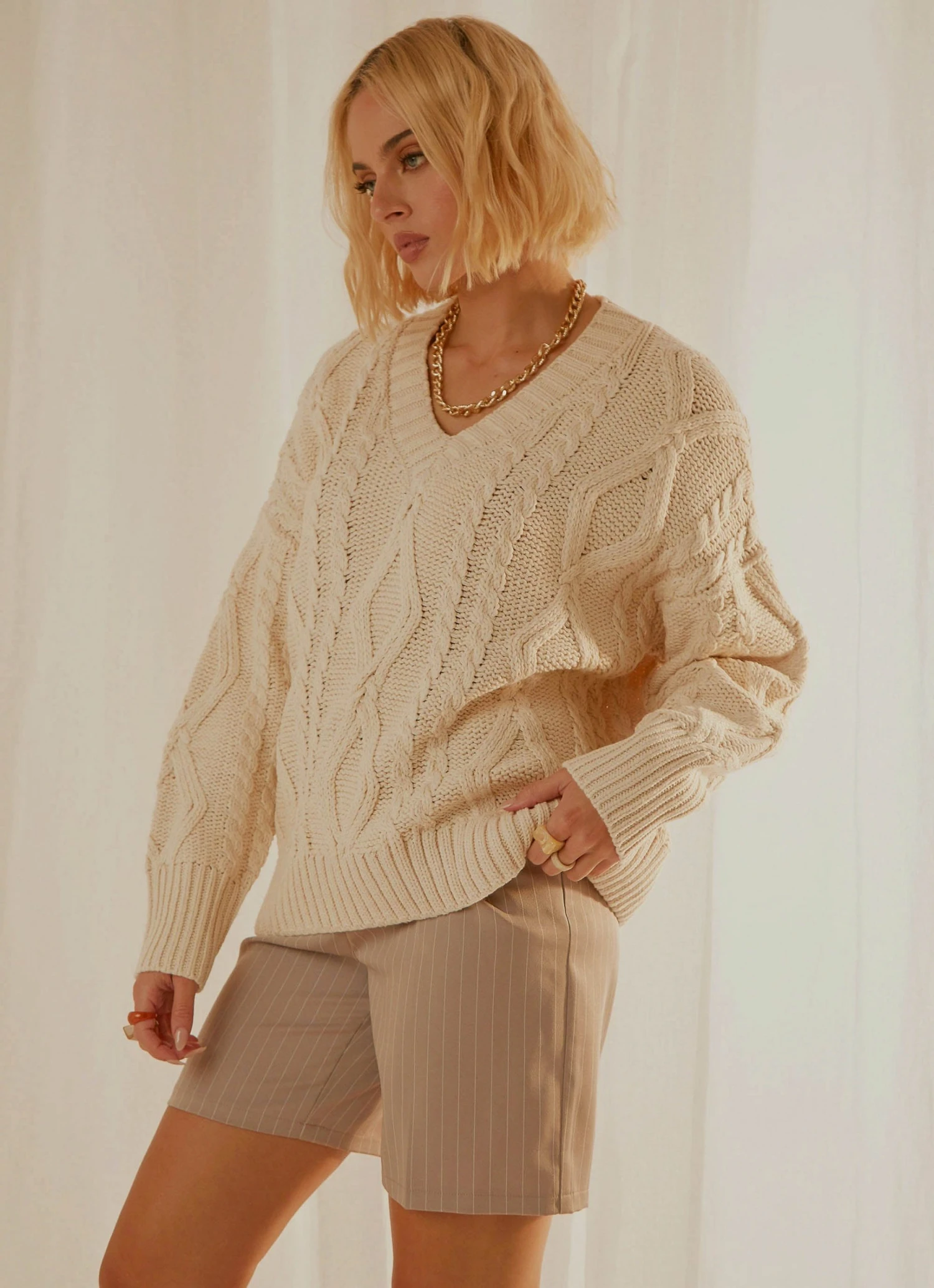Peppermayo New & Most Loved Matchmaker Knit Sweater - Cream 3 Peppermayo New & Most Loved Matchmaker Knit Sweater - Cream