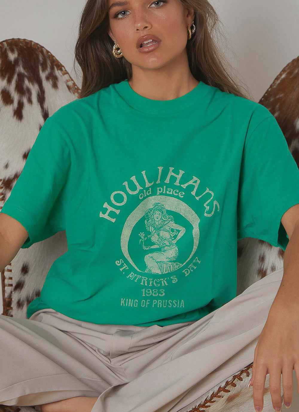 Rolla's New Tops Houlihans Tomboy Tee - Green 2 Rolla's New Tops Houlihans Tomboy Tee - Green