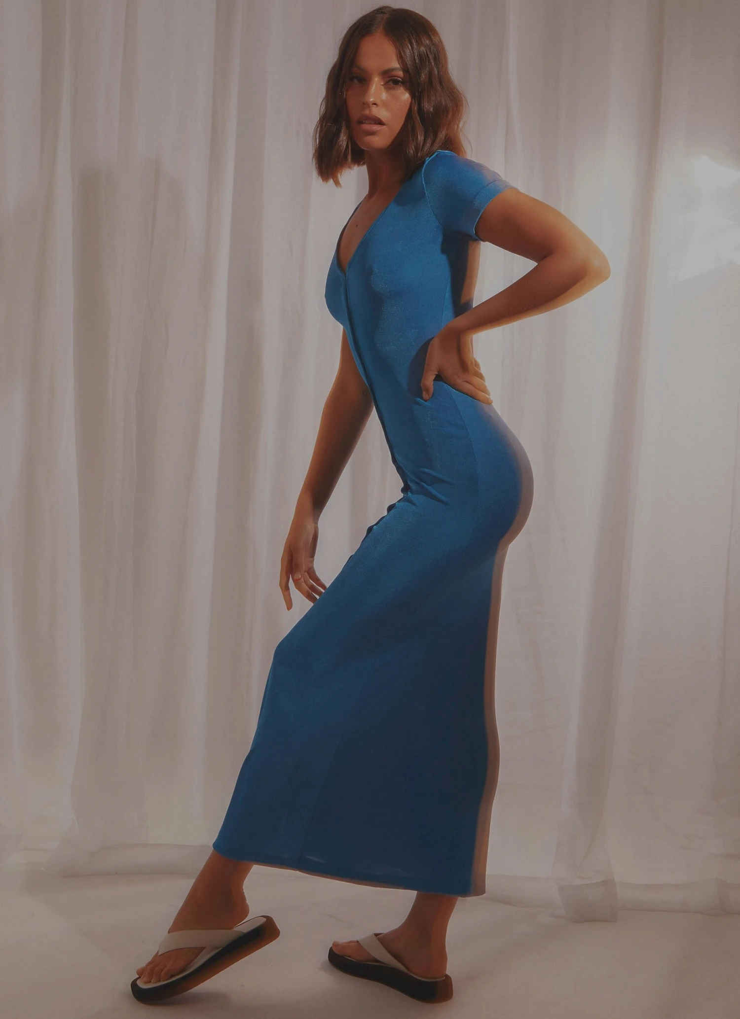 Peppermayo New Dresses Back To You Midi Dress - Blue 4 Peppermayo New Dresses Back To You Midi Dress - Blue