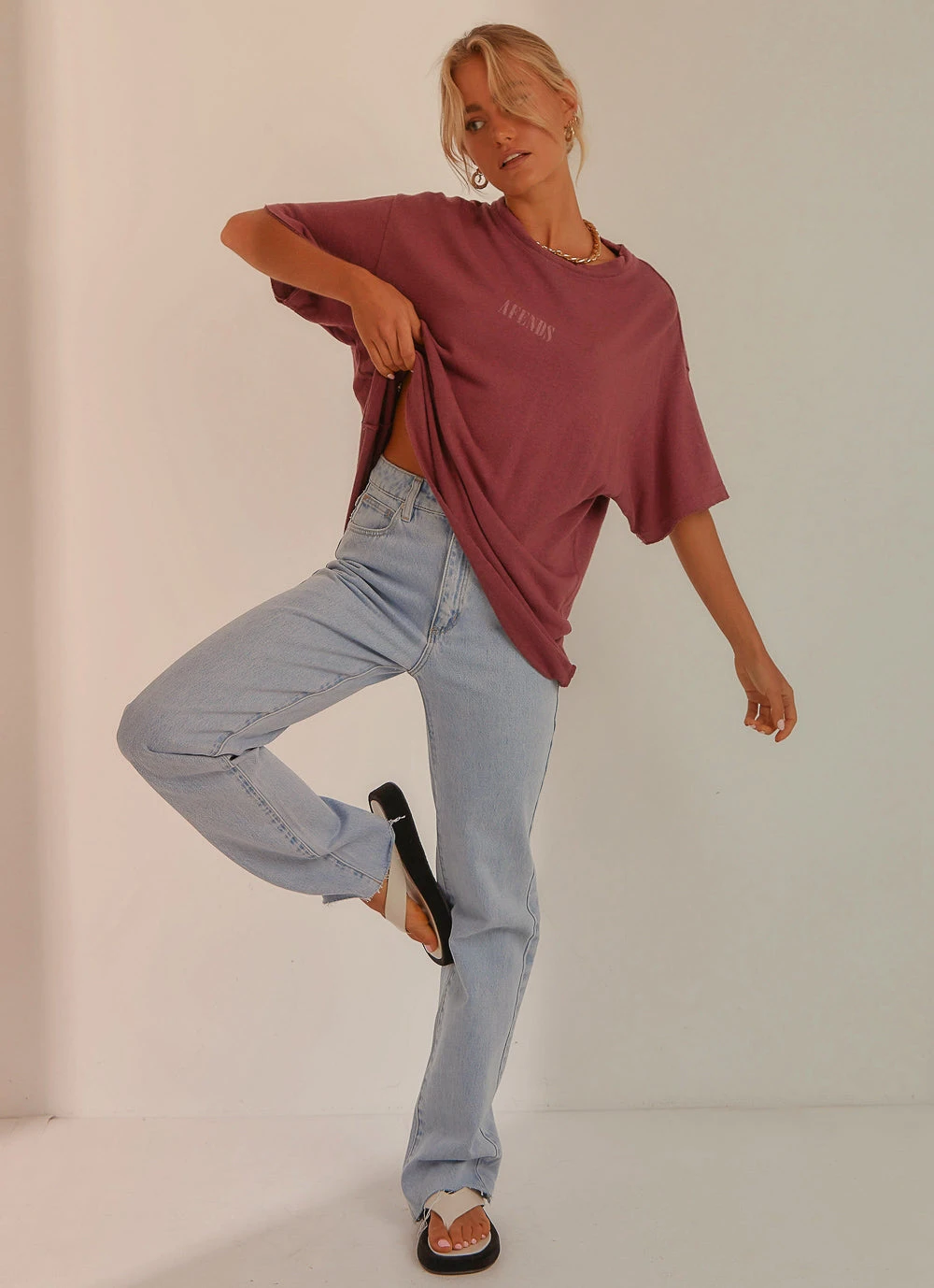 Afends Courtney Love Hemp Tee - Grape New & Most Loved 2 Afends Courtney Love Hemp Tee - Grape New & Most Loved