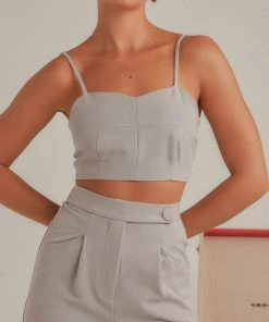 4th & Reckless Vivian Top - Chambray