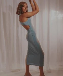 Peppermayo Say You Love Me Midi Dress - Blue New & Most Loved 8 Peppermayo Say You Love Me Midi Dress - Blue New & Most Loved