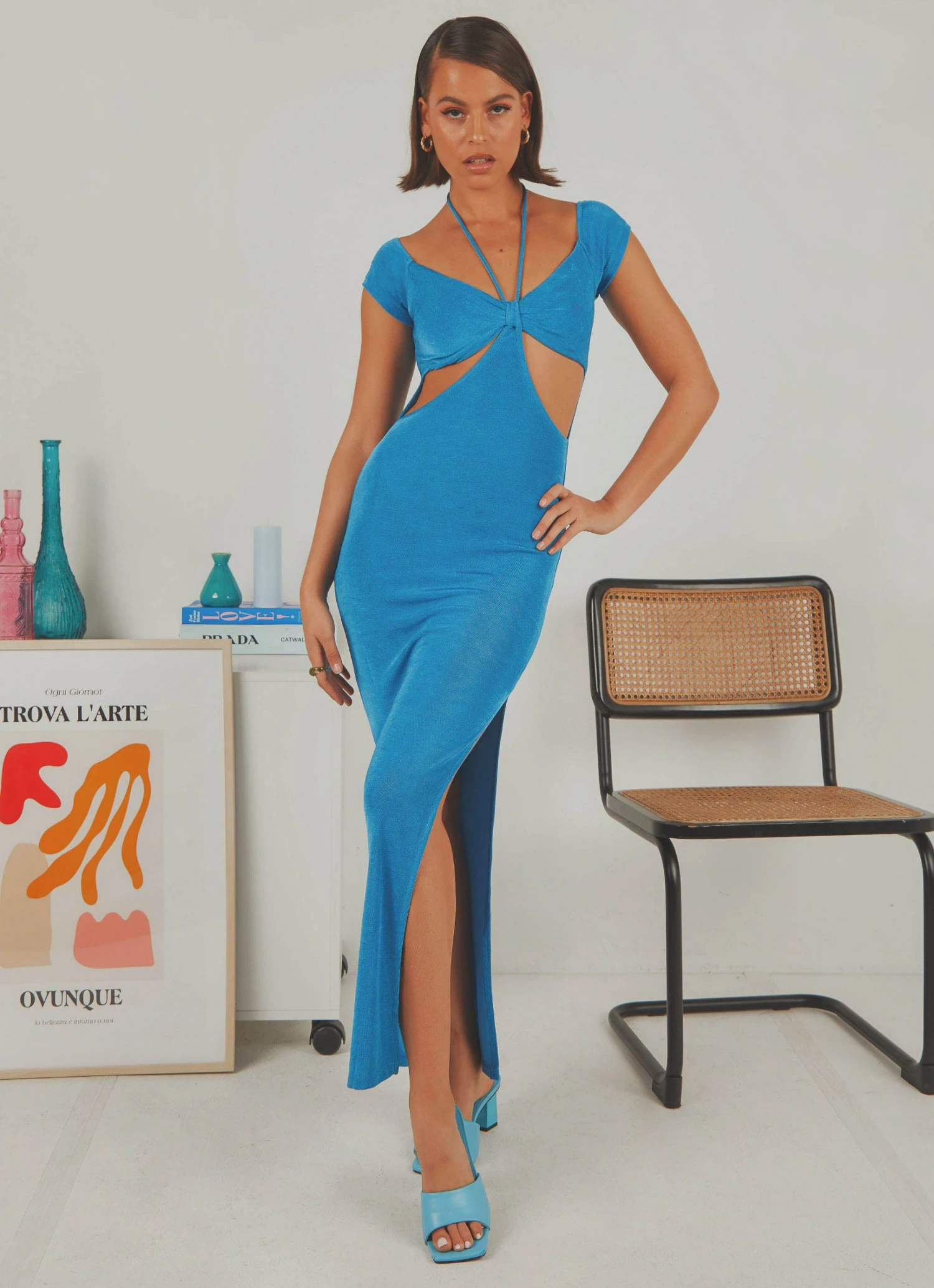 Peppermayo Sabotage Midi Dress - Blue 3 Peppermayo Sabotage Midi Dress - Blue